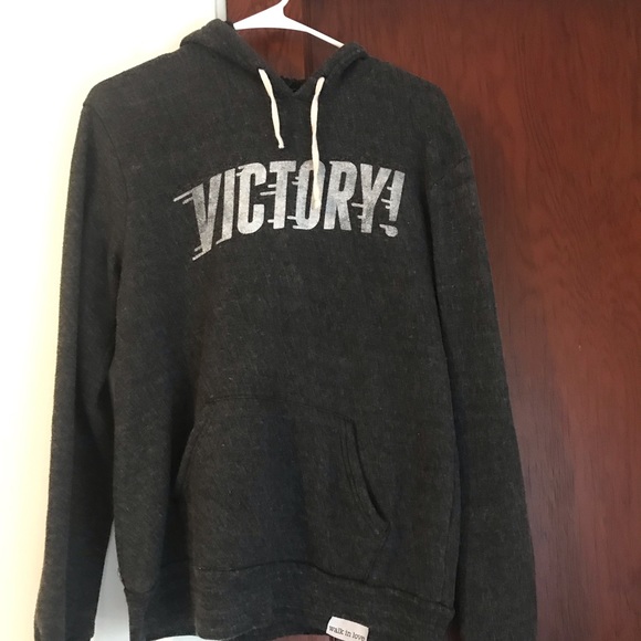 Grey Walk in Love “Victory”  hoodie - Picture 1 of 2